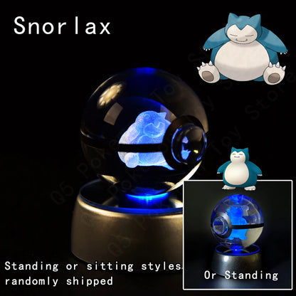 PokeSphere Aura Light – 3D Crystal Sphere with LED Glow